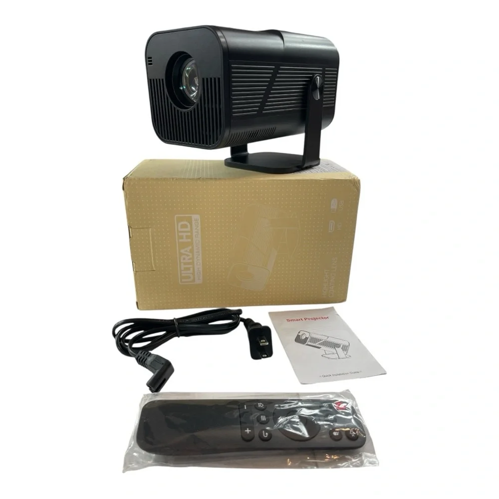 AMX500 Smart Auto Keystone Projector WIFI and Bluetooth 270° Rotatable MSRP $84